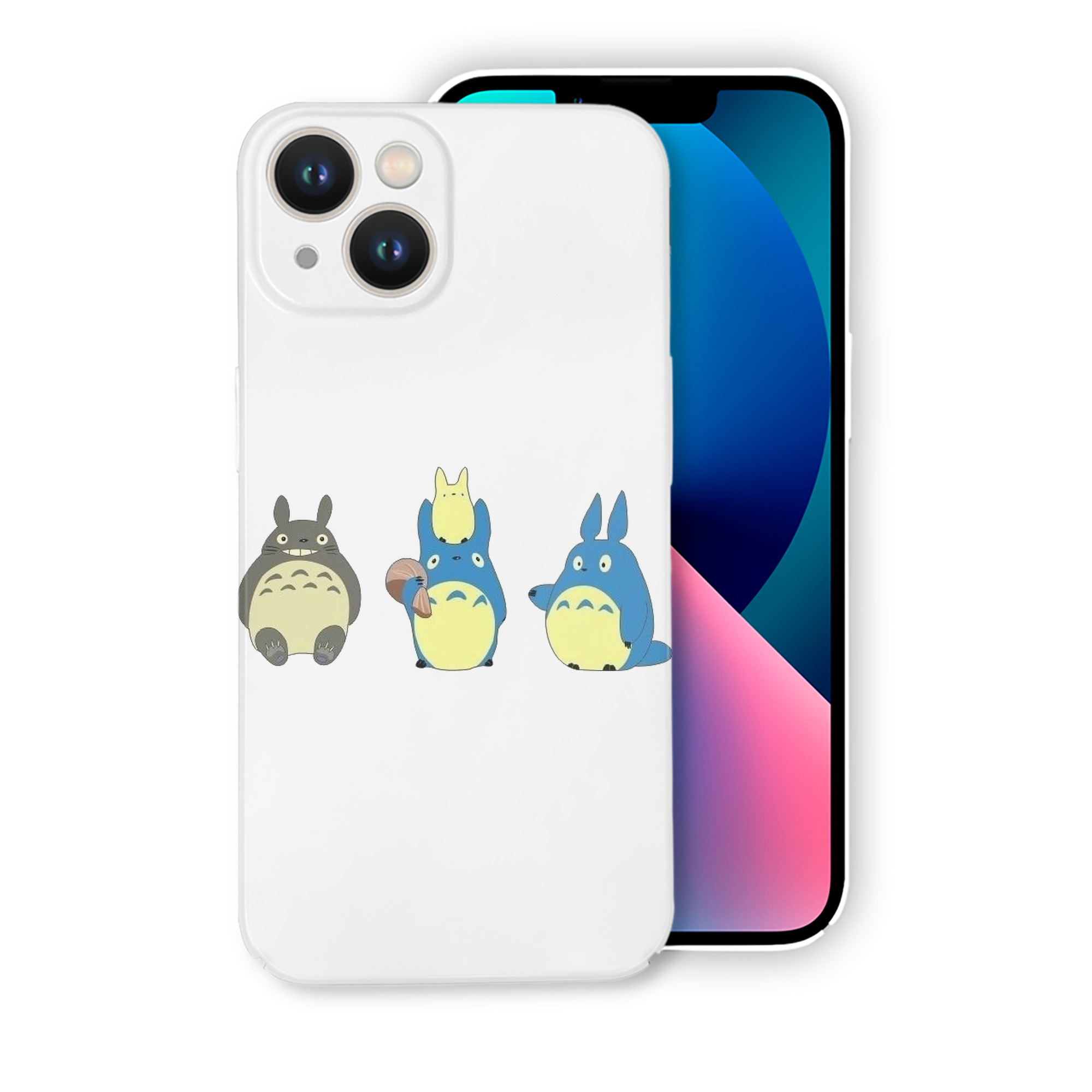 （画像用） となりのトトロ 草壁メイ 草壁サツキ My Neighbor Totoro Satsuki Kusakabe Mei Kusakabe 【iPhone 14シリーズ対応】ハードケース